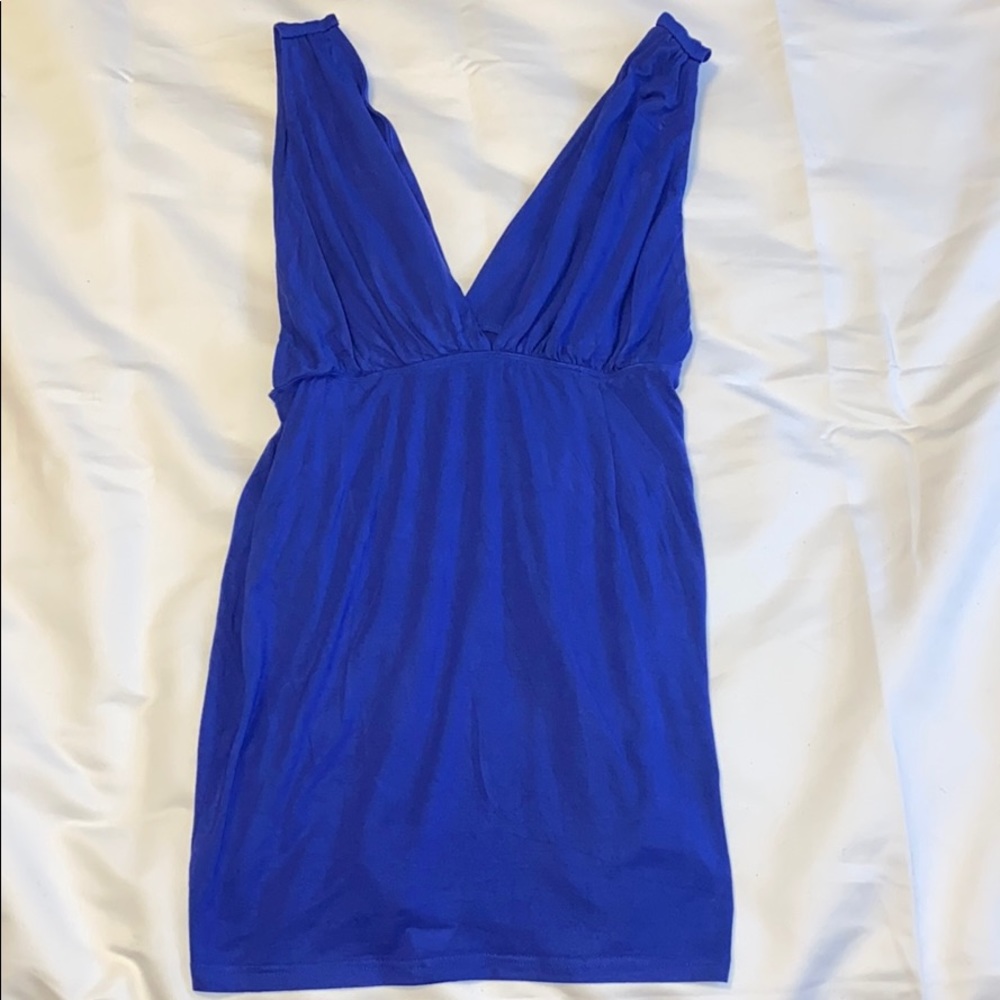 Blue tunic dress